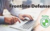 man typing at computer. Frontline Defense: PosPay